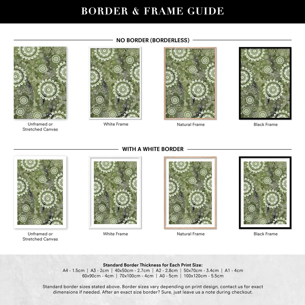 Canobie Winter in Sage Green - Art Print by Leah Cummins