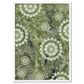 Canobie Winter in Sage Green - Art Print by Leah Cummins