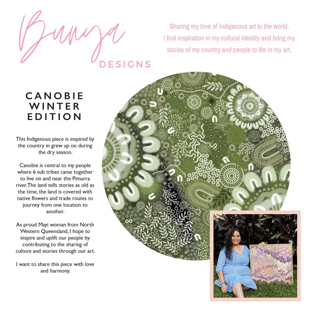Canobie Winter in Sage Green - Art Print by Leah Cummins