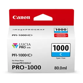 Canon PFI-1000 C LUCIA PRO Cyan Ink Tank 80ml