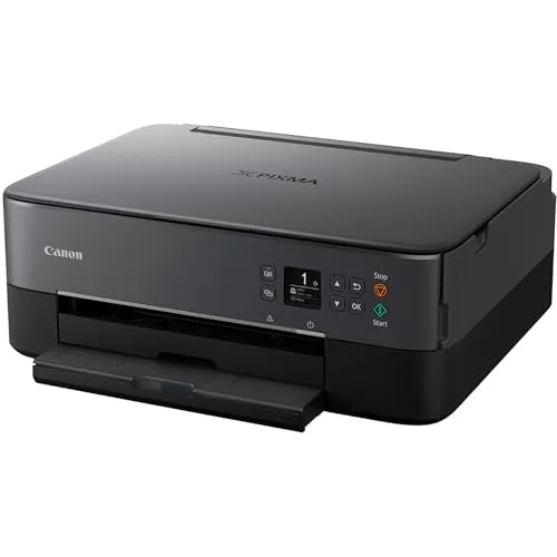 Canon PIXMA TS6420a All-in-One Wireless Inkjet Printer [Print,Copy,Scan], Black, Works with Alexa