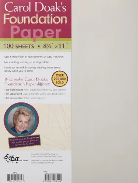 Carol Doak Foundation Piecing Paper