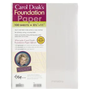 Carol Doak's Foundation Paper 100/Pkg 8.5in x 11in