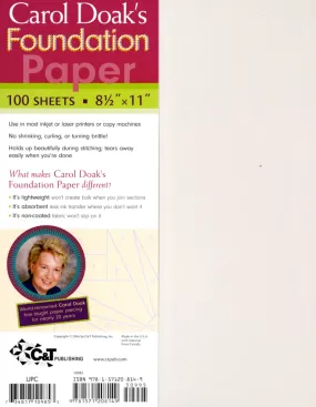 Carol Doak's Foundation Paper