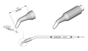 Cartridge Bent Ø 1.7-10PK