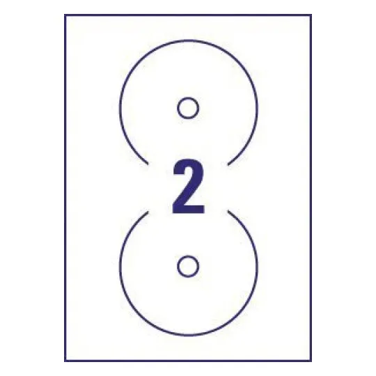 CD Labels SuperSize Ø 117 mm, Inkjet, SuperSize