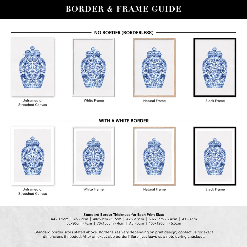 Chinoiserie Ginger Jar on Linen I - Art Print