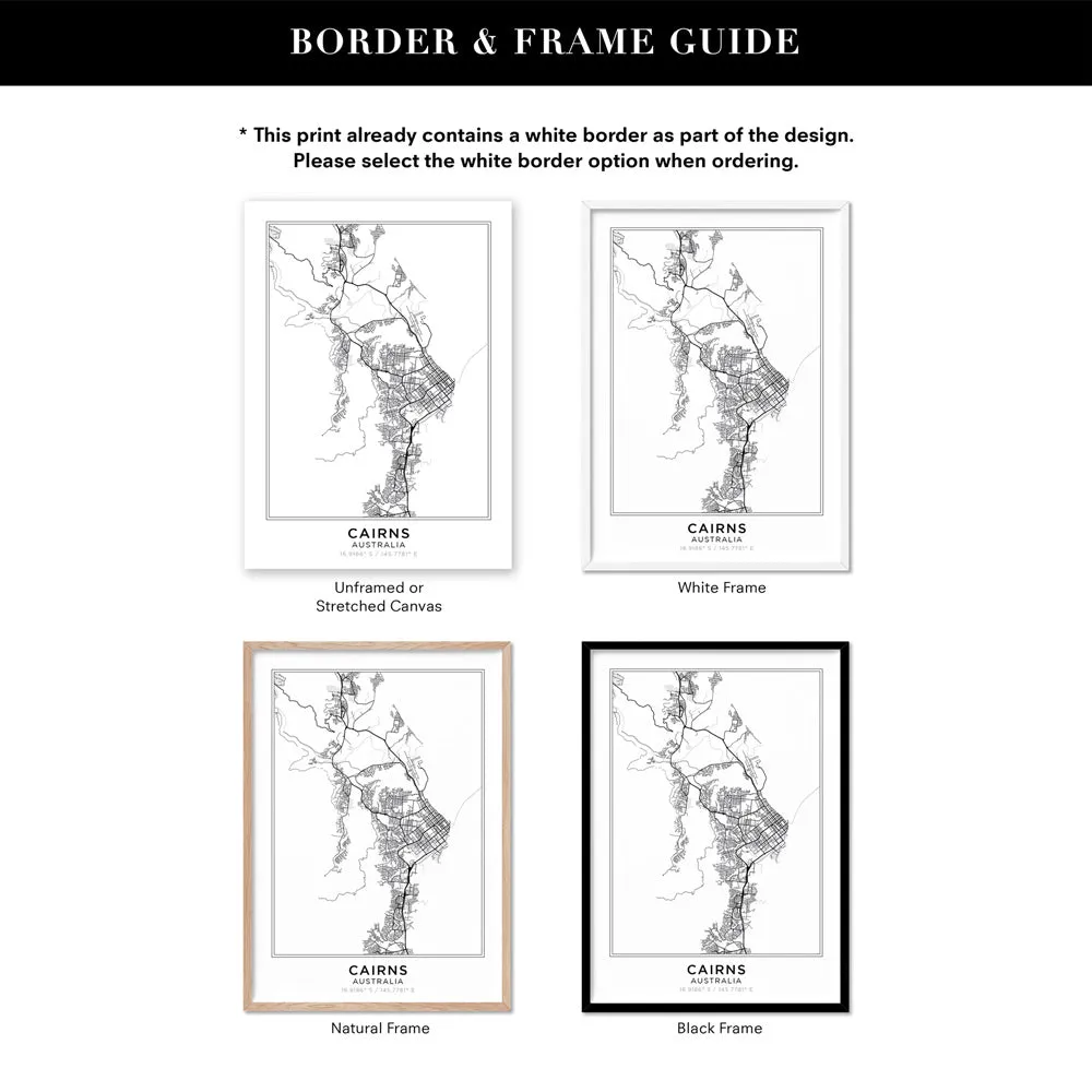 City Map | CAIRNS - Art Print