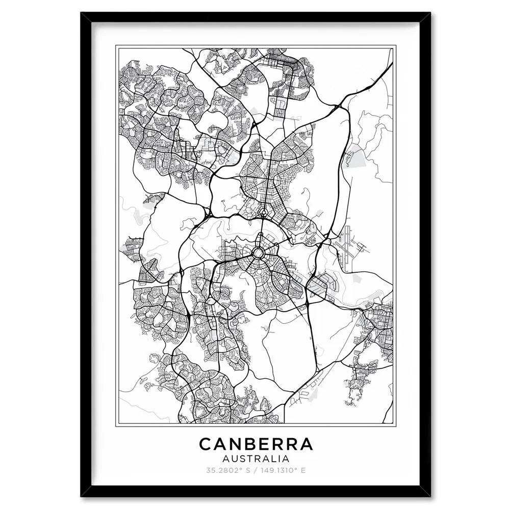 City Map | CANBERRA - Art Print