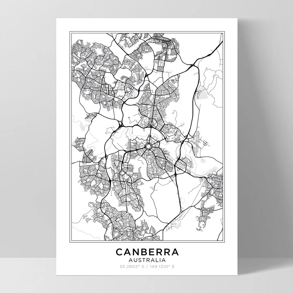 City Map | CANBERRA - Art Print