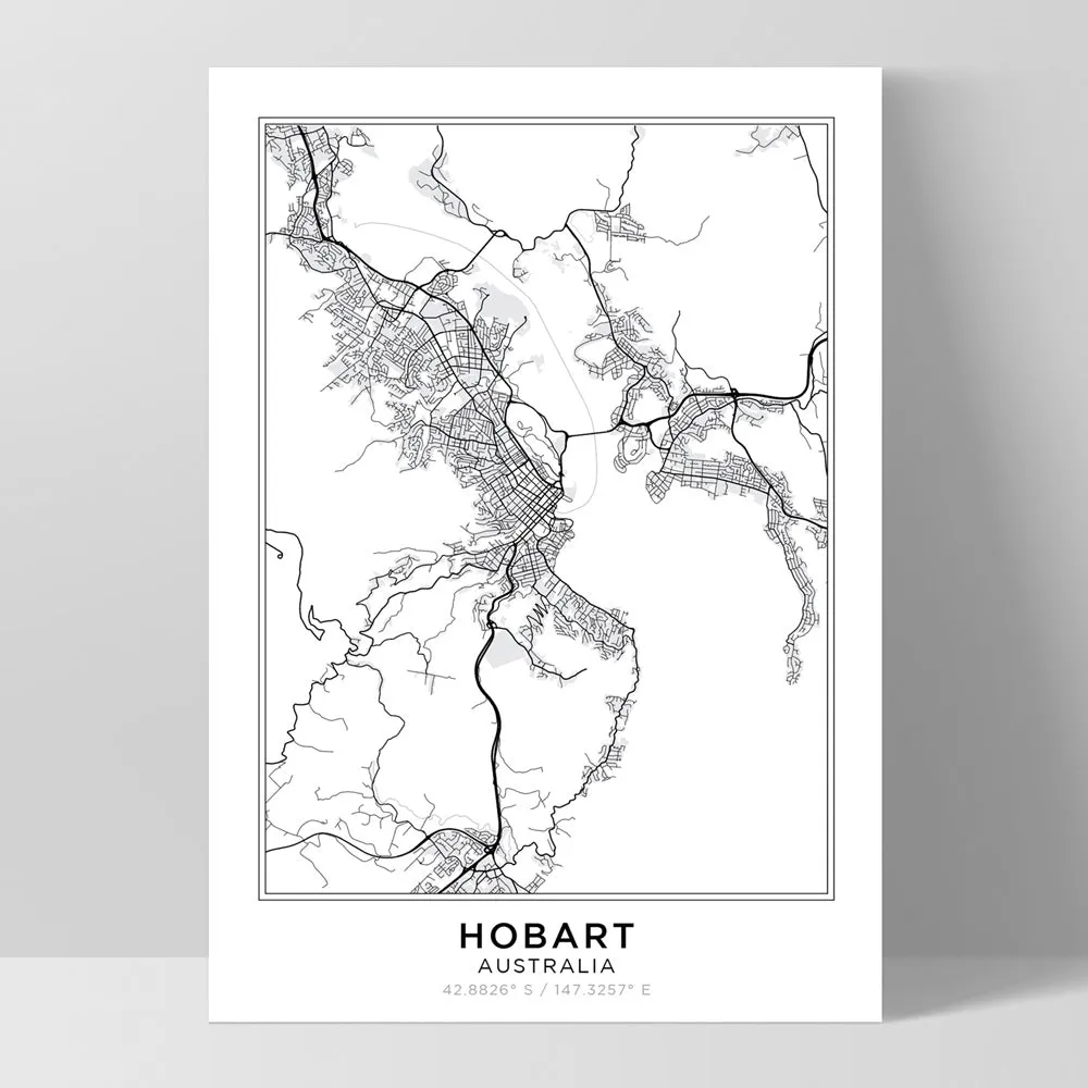 City Map | HOBART - Art Print