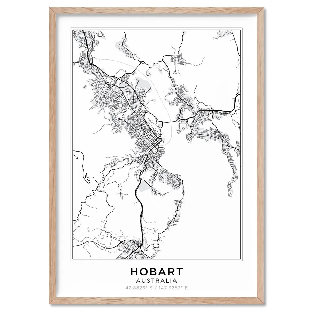City Map | HOBART - Art Print