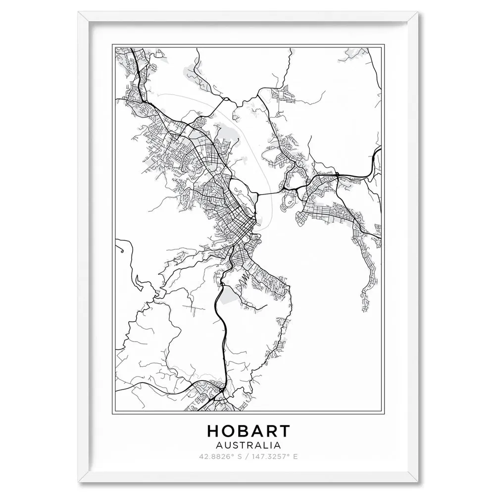 City Map | HOBART - Art Print