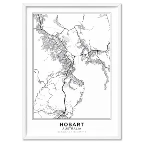 City Map | HOBART - Art Print