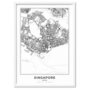 City Map | SINGAPORE - Art Print