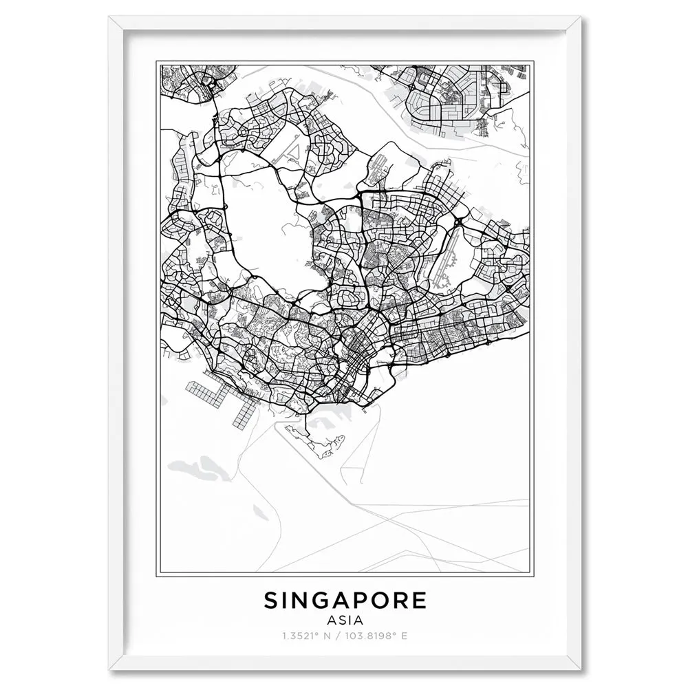 City Map | SINGAPORE - Art Print