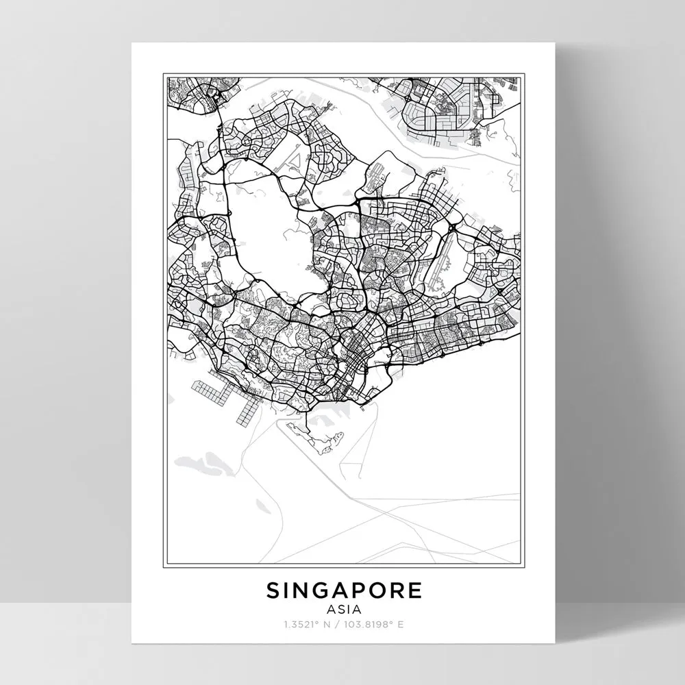 City Map | SINGAPORE - Art Print