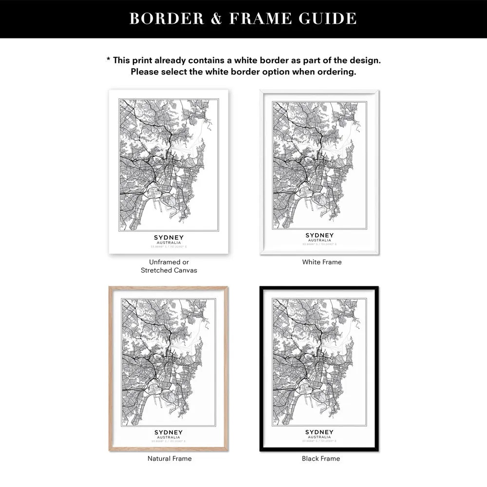 City Map | SYDNEY - Art Print