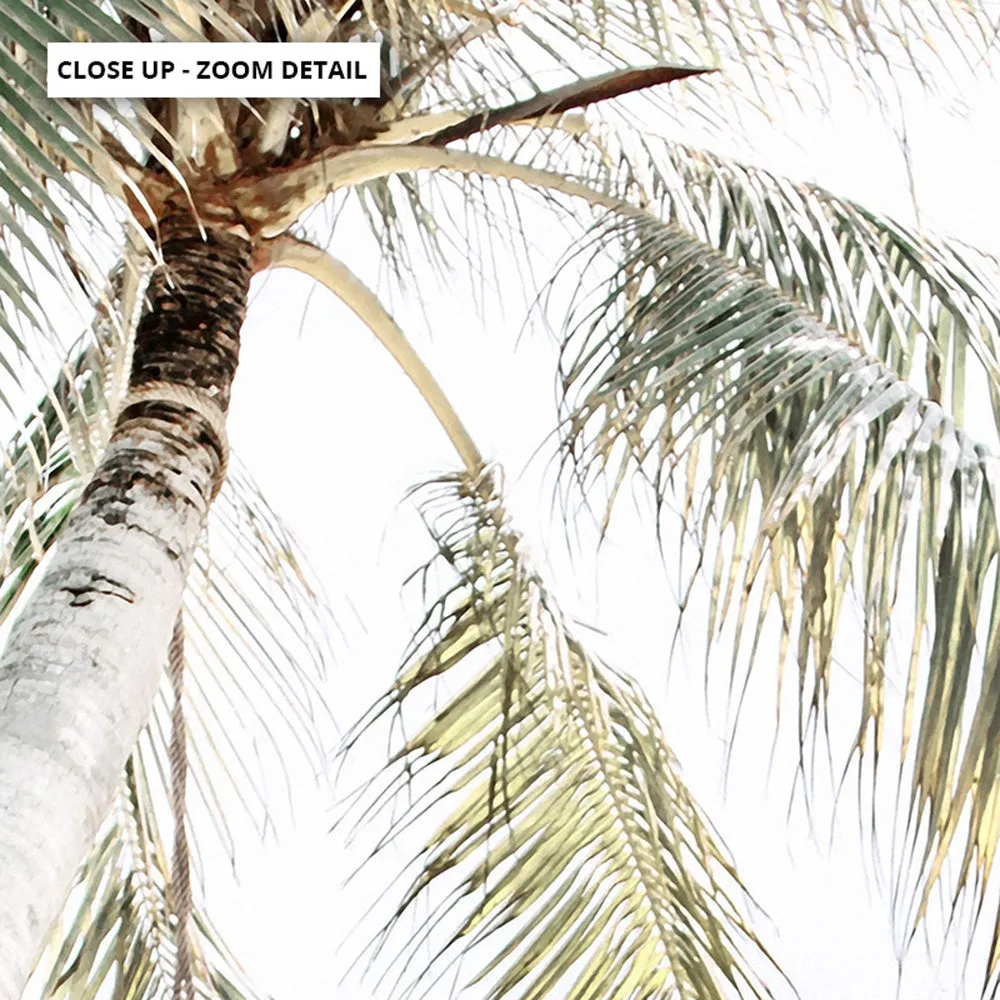 Coastal Palm beach Swing - Art Print