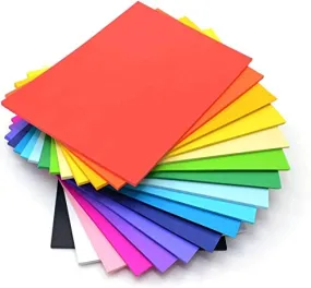 Color Sheets, Art and Craft Paper, Assorted (100 Sheets)