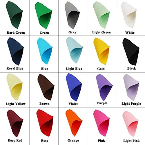 Color Sheets, Art and Craft Paper, Assorted (100 Sheets)