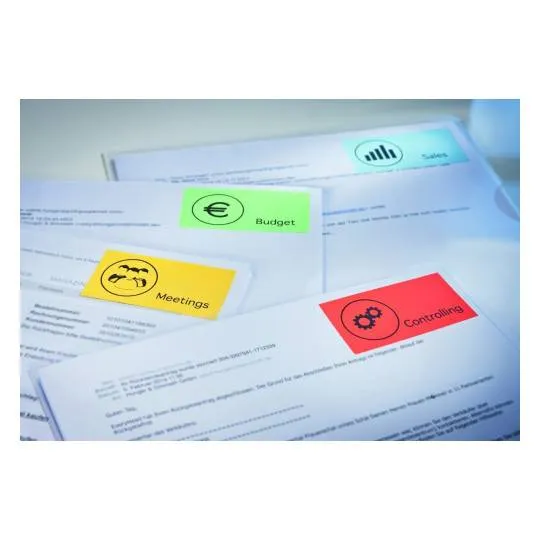Coloured labels 105 x 148 mm Blue