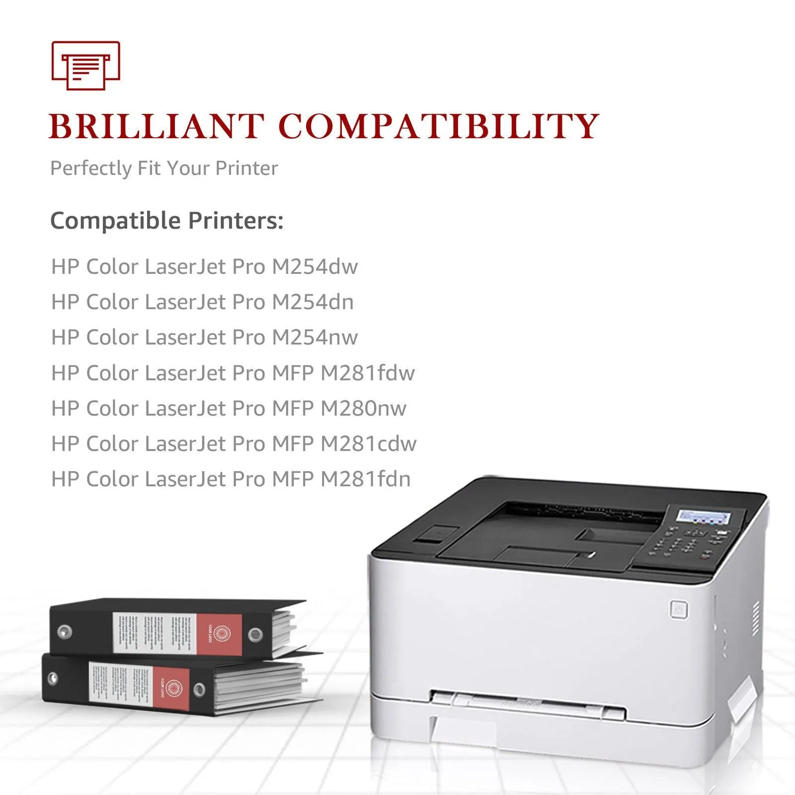 Compatible HP 202X Toner Cartridges Set Of 4 Colors (CF500X-503X) HP Toner Color LaserJet Pro M281fdw M281cdw M254dw