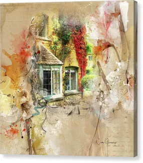 Cotswolds Cottage Lights - Canvas Print