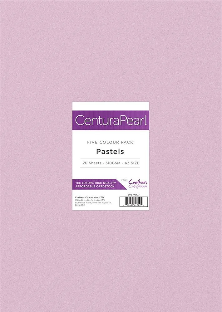 Crafter's Companion Centura Pearl Printable Card Pack - A3 Pastels
