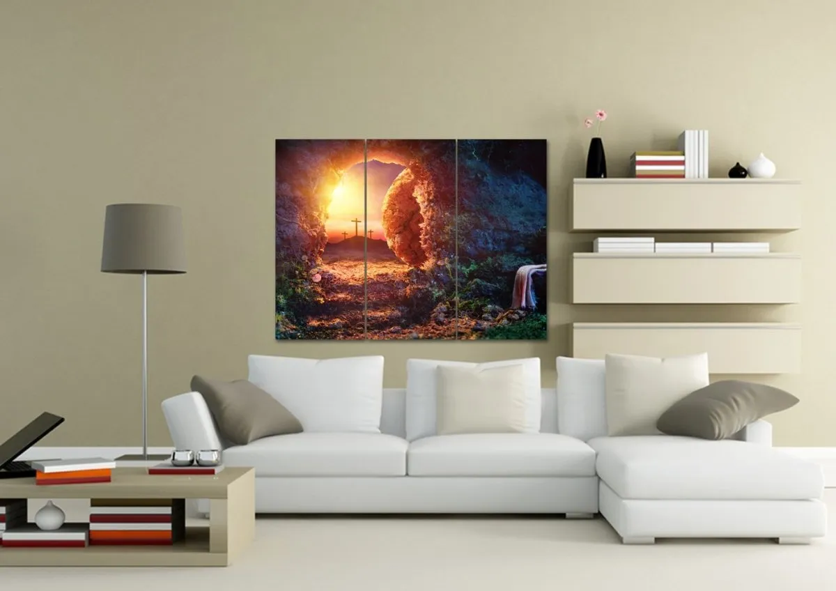 Cross From The Tomb Of Jesus Canvas - Christian Canvas Wall Art