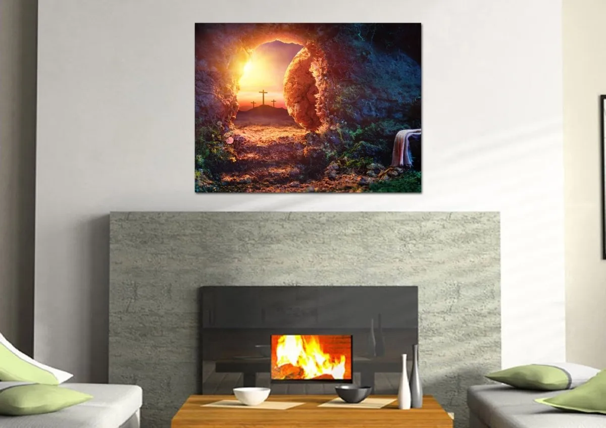 Cross From The Tomb Of Jesus Canvas - Christian Canvas Wall Art