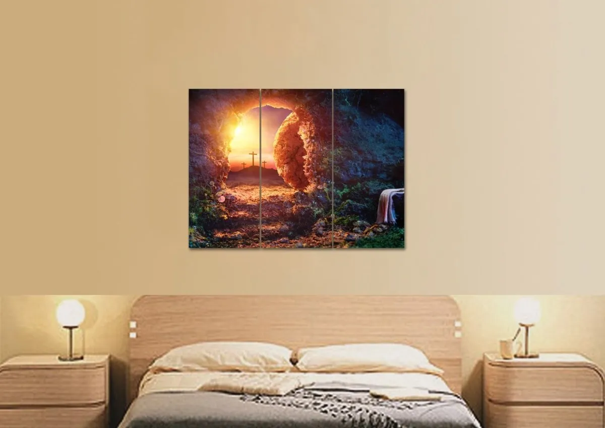 Cross From The Tomb Of Jesus Canvas - Christian Canvas Wall Art