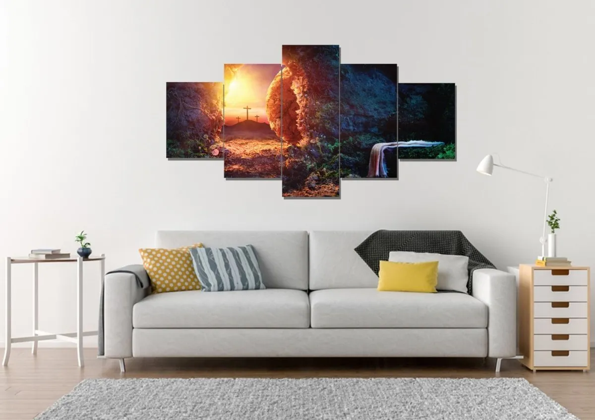 Cross From The Tomb Of Jesus Canvas - Christian Canvas Wall Art
