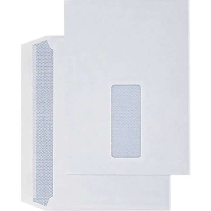 Cumberland C5 Laser Envelopes Secretive Window Pocket Strip Seal 90GSM 162x229mm White Box 500