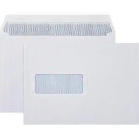 Cumberland C5 Laser Envelopes Secretive Window Pocket Strip Seal 90GSM 162x229mm White Box 500