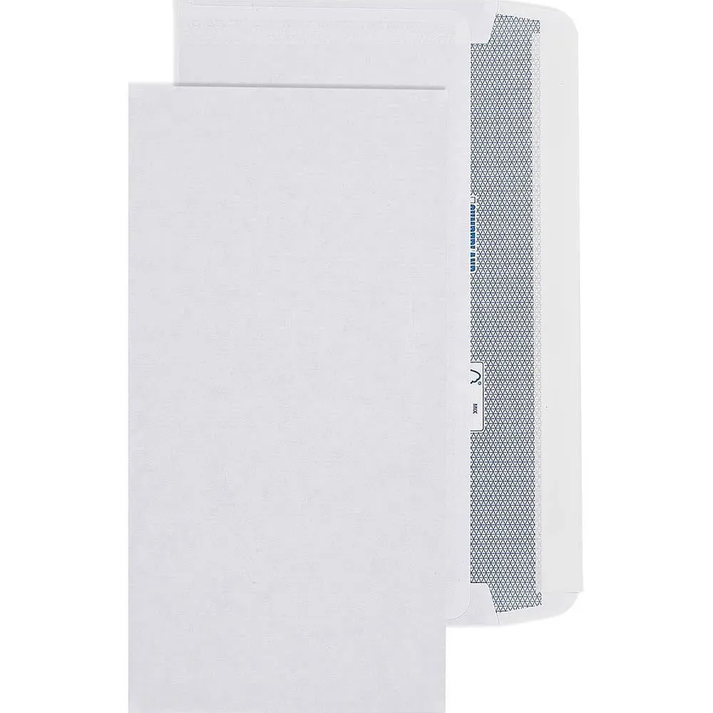 Cumberland DLX Laser Envelopes Secretive Plain Wallet 90GSM Strip Seal 20x235mm White Box 500