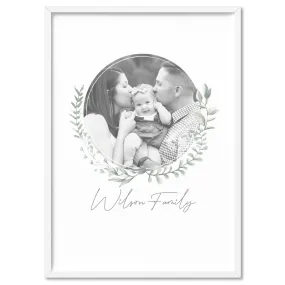 Custom Family Photo & Name Design - Art Print
