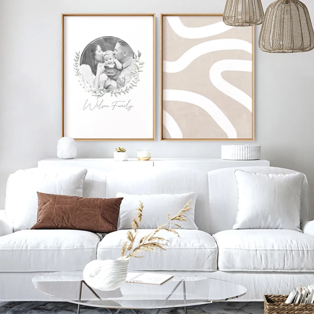 Custom Family Photo & Name Design - Art Print