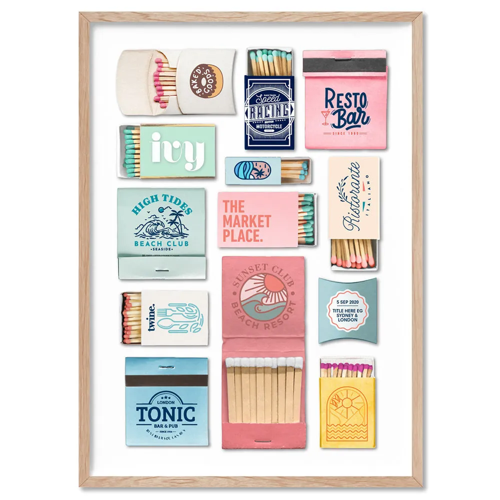Custom Matchbox Art | Your Details - Art Print