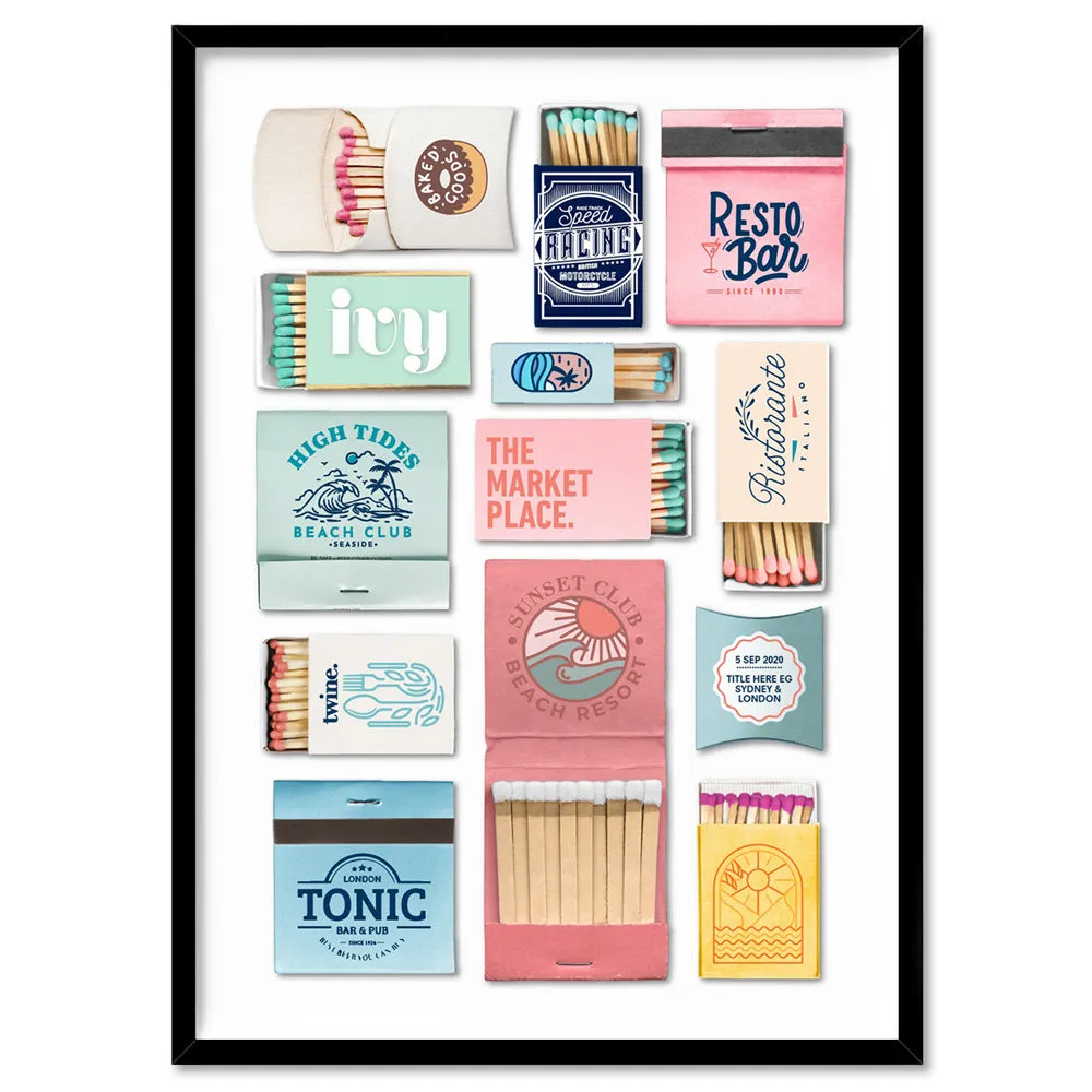 Custom Matchbox Art | Your Details - Art Print