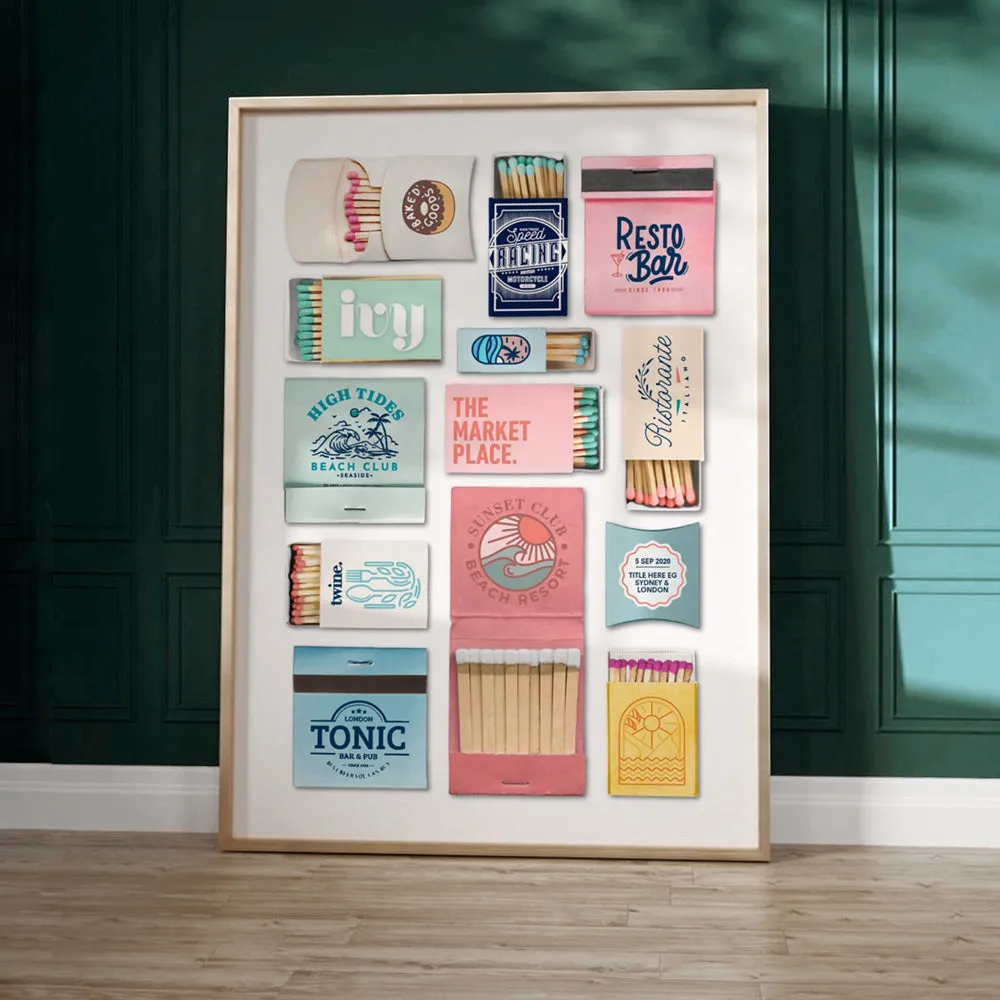 Custom Matchbox Art | Your Details - Art Print