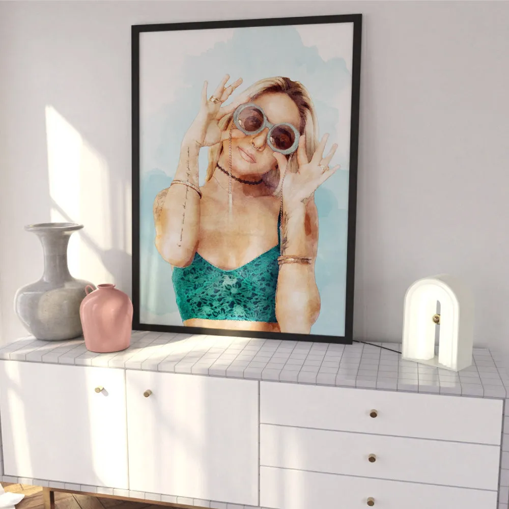 Custom Self Portrait | Watercolour - Art Print