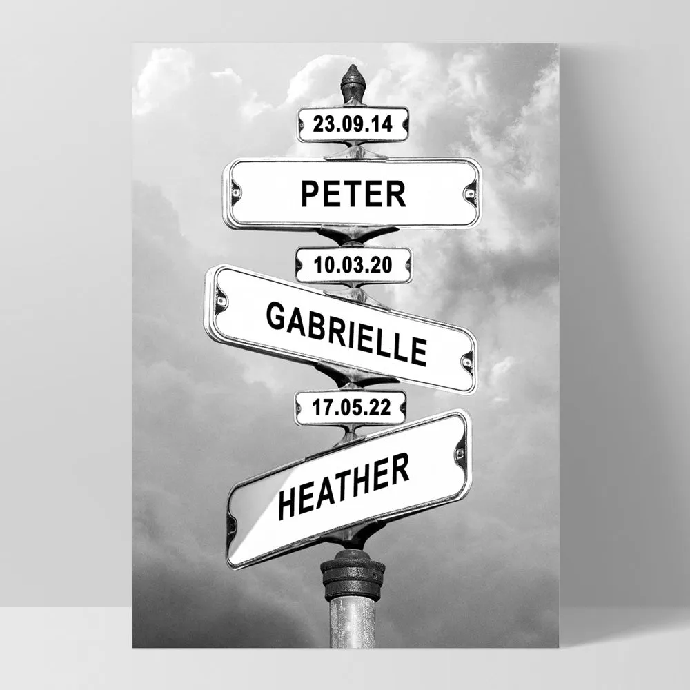 Custom Street Signs - Art Print