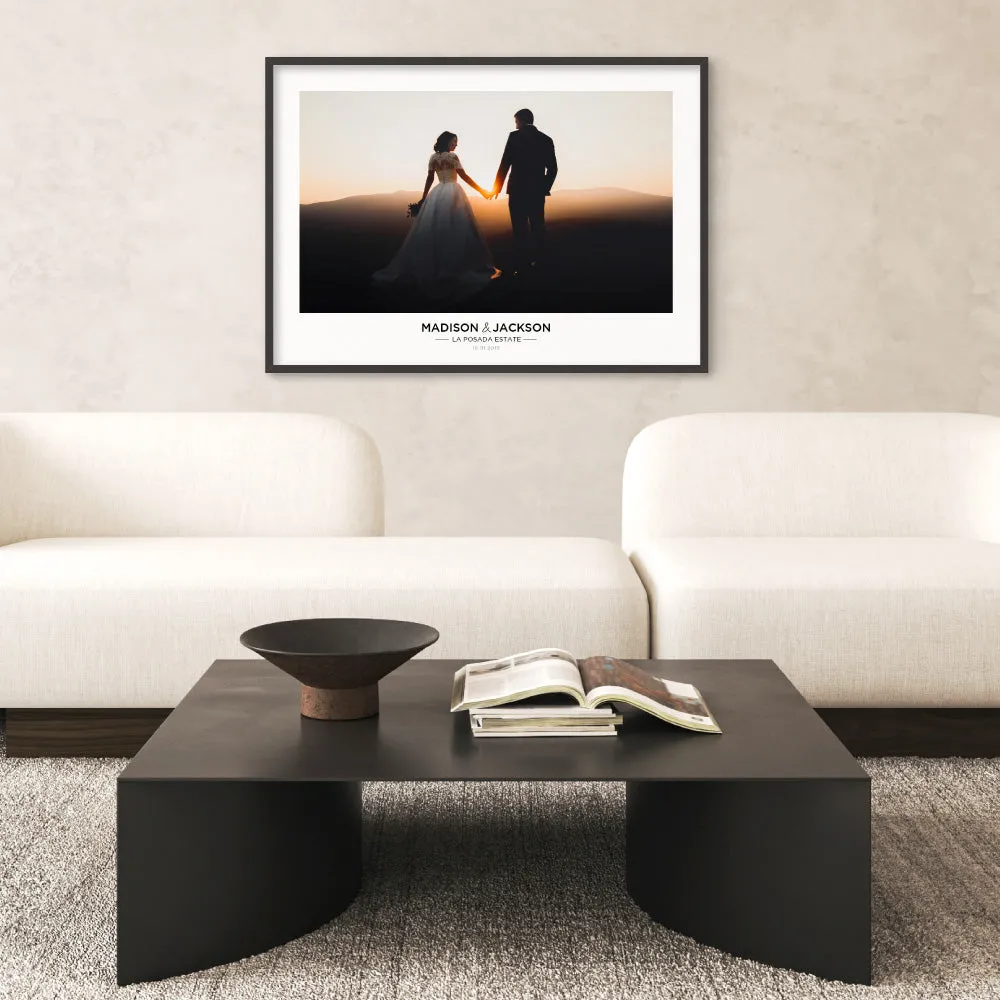 Custom Wedding Photo Design Landscape - Art Print