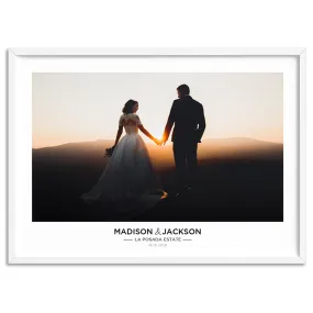 Custom Wedding Photo Design Landscape - Art Print