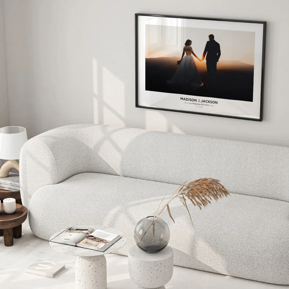 Custom Wedding Photo Design Landscape - Art Print
