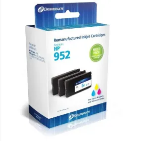 Cyan/Magenta/Yellow 3-Pack Standard Ink Cartridges - Compatible with HP 952 Ink Series - Dataproducts