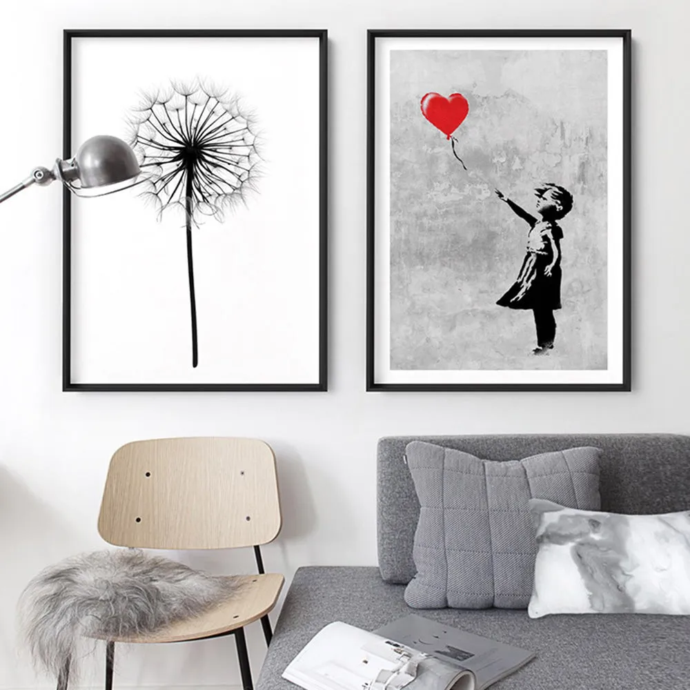 Dandelion Monochrome - Art Print