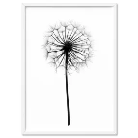 Dandelion Monochrome - Art Print