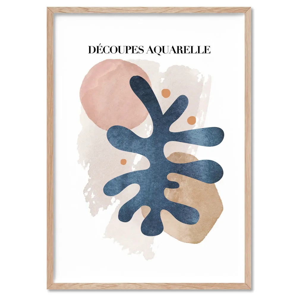 Decoupes Aquarelle II - Art Print